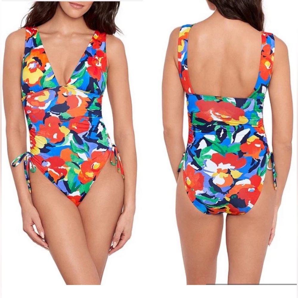 RALPH LAUREN NWT! One Piece Swimsuit~14